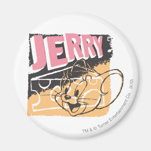 Jerry Face on Cheese Magnet