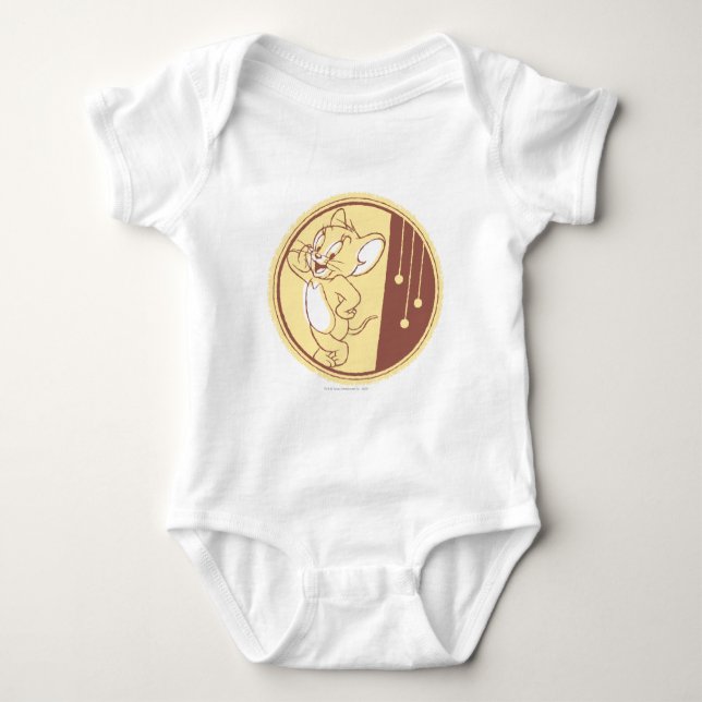Jerry In Circle Baby Bodysuit (Front)