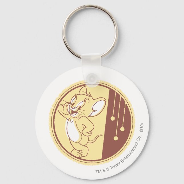 Jerry In Circle Key Ring (Front)