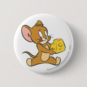 Jerry Likes His Cheese 6 Cm Round Badge
