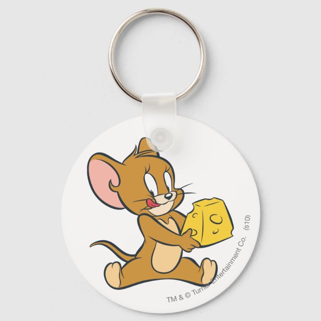 Jerry Likes His Cheese Key Ring (Front)