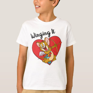 Jerry Mouse Dressed as Valentine Cupid T-Shirt