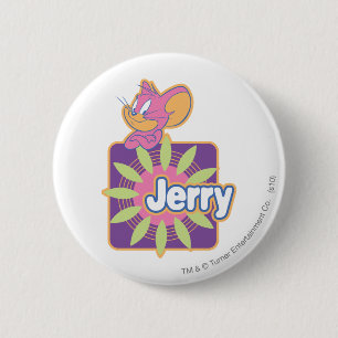 Jerry Neon Mouse 6 Cm Round Badge