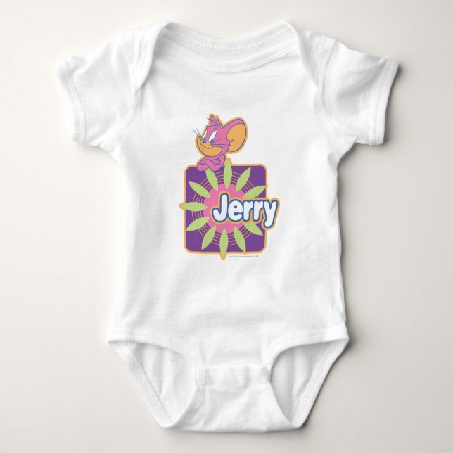 Jerry Neon Mouse Baby Bodysuit (Front)