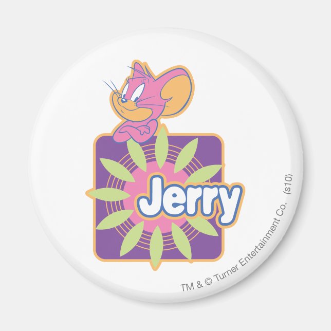 Jerry Neon Mouse Magnet (Front)