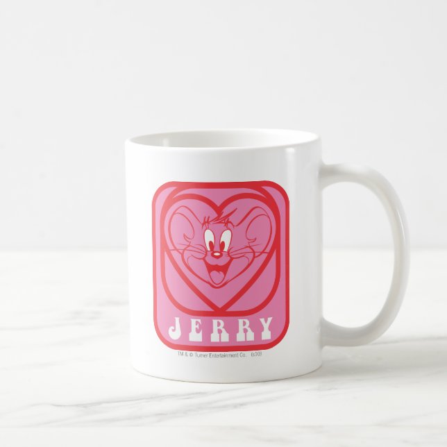 Jerry Pink Hearts Coffee Mug (Right)
