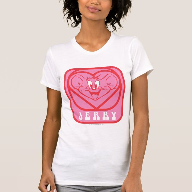 Jerry Pink Hearts T-Shirt (Front)