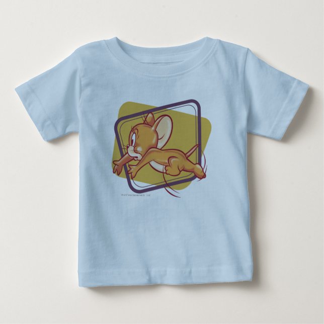 Jerry Running Scared Baby T-Shirt (Front)