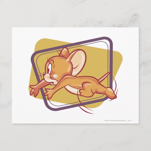 Jerry Running Scared Postcard (Front)