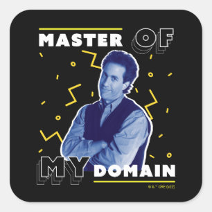 Jerry Seinfeld   Master of My Domain Square Sticker