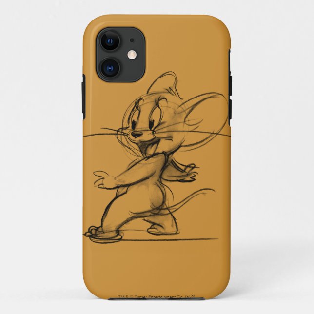 Jerry Side Sketch Case-Mate iPhone Case (Back)