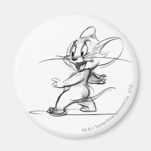 Jerry Side Sketch Magnet