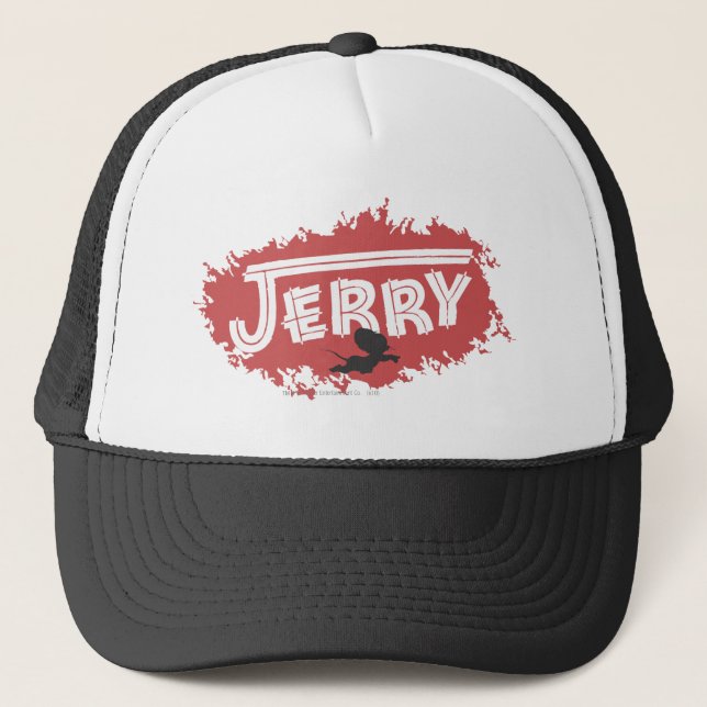 Jerry Silhouette Logo Trucker Hat (Front)