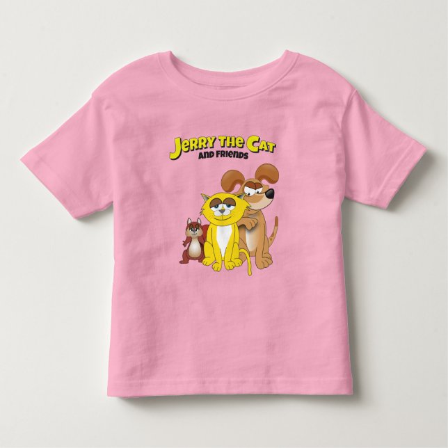 Jerry The Cat And Friends Toddler T-Shirt (Front)