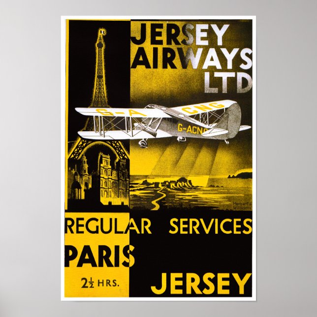 Jersey Airways Poster (Front)
