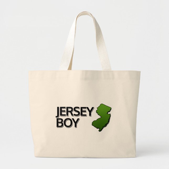 Jersey Boy Large Tote Bag (Front)