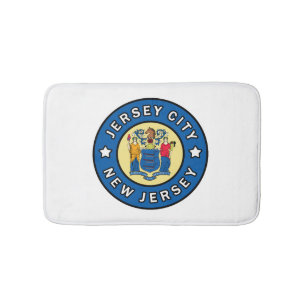 Jersey City New Jersey Bath Mat