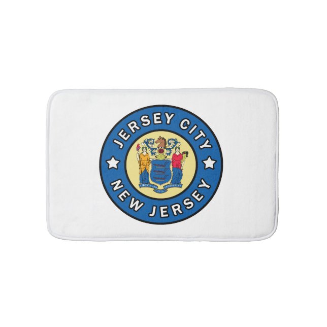 Jersey City New Jersey Bath Mat (Front)
