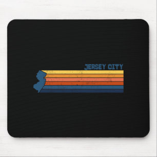 Jersey City New Jersey City Retro Mouse Pad