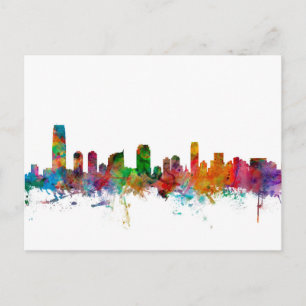 Jersey City New Jersey Skyline Postcard