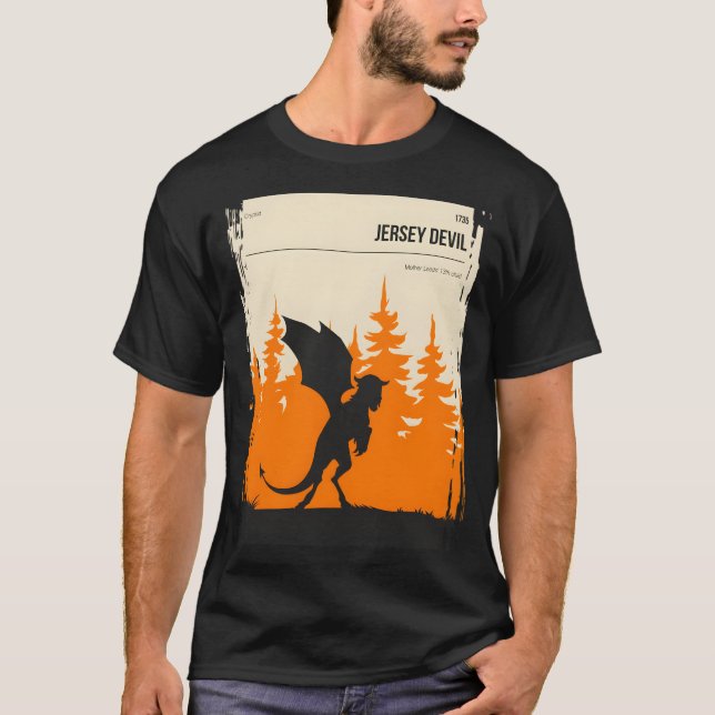 Jersey Devil Cryptid Book Cover Poster  T-Shirt (Front)