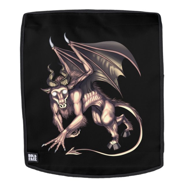 Jersey Devil Cryptid Creature Backpack (Removable Face)