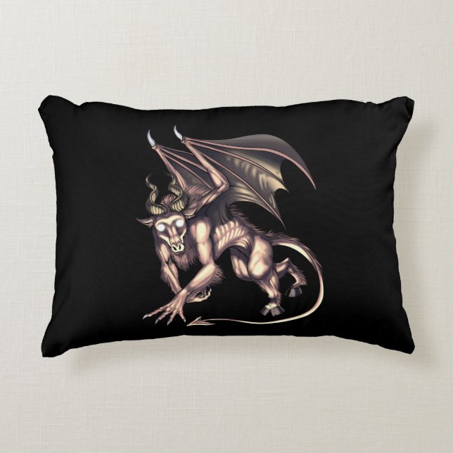 Jersey Devil Cryptid Creature Decorative Cushion (Front)