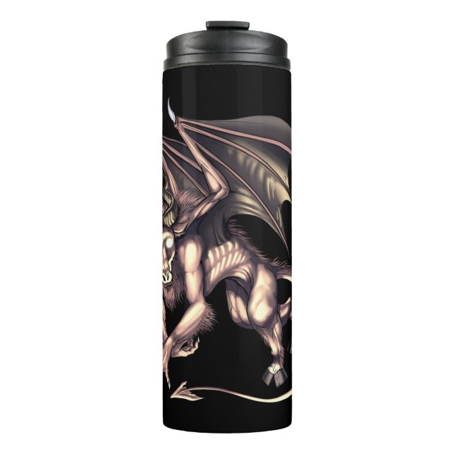 Jersey Devil Cryptid Creature Thermal Tumbler (Front)