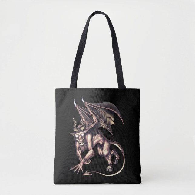 Jersey Devil Cryptid Creature Tote Bag (Front)