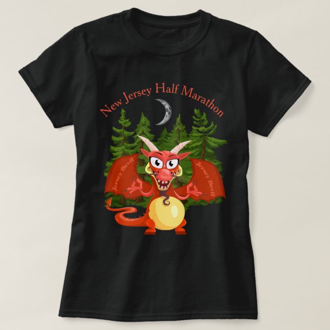 Jersey Devil Half Marathon T-Shirt (Design Front)
