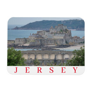 Jersey Elizabeth Castle up close fridge magnet
