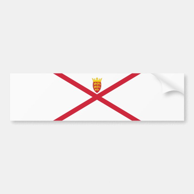 Jersey Flag Bumper Sticker (Front)