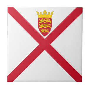 Jersey Flag Ceramic Tile