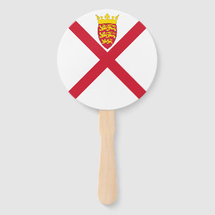 Jersey Flag Hand Fan