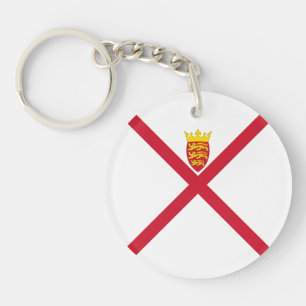 Jersey Flag Key Ring
