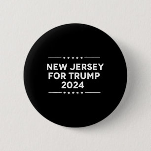 Jersey For Trump 2024  6 Cm Round Badge