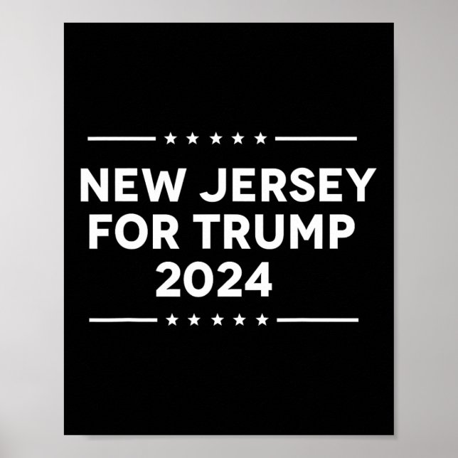 Jersey For Trump 2024  Poster (Front)