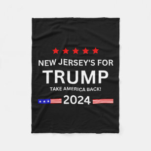 Jersey For Trump Take America Back 2024 Election Fleece Blanket
