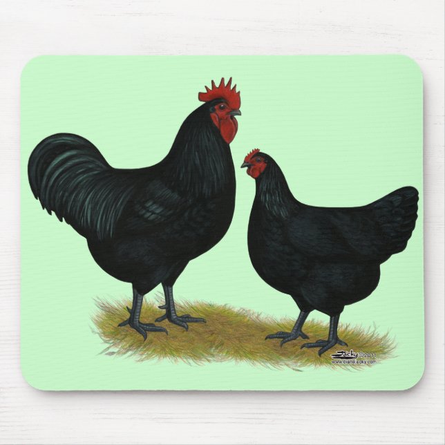 Jersey Giant Chickens Mouse Pad (Front)