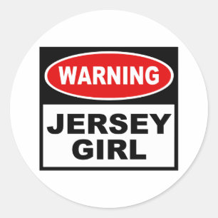 Jersey Girl Classic Round Sticker