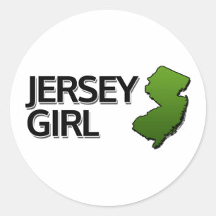 Jersey Girl Classic Round Sticker