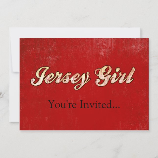Jersey Girl Invitation (Front)