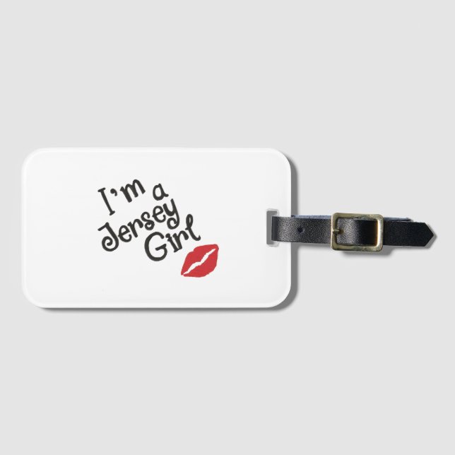 Jersey Girl Luggage Tag (Front Horizontal)