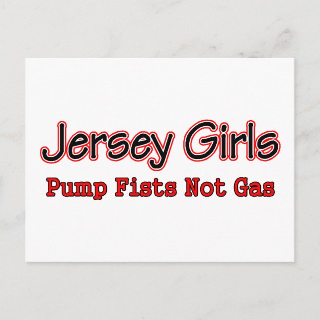 jersey grl fist pump postcard (Front)