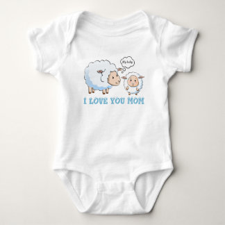 jersey I love you Mum Baby Bodysuit