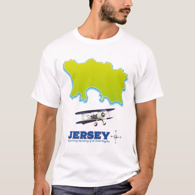 Jersey map. T-Shirt (Front)