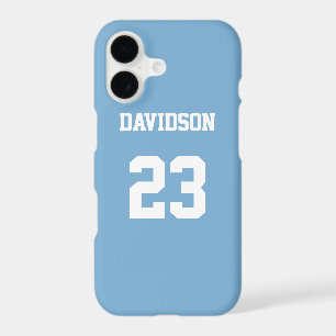 Jersey Name Number Light Blue White Custom