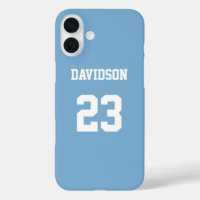 Jersey Name Number Light Blue White Custom