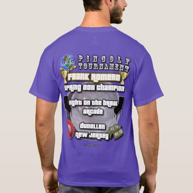 Jersey Pinball Association PinGolf T-Shirt (Back)