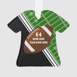 Jersey Shaped Personalized Football Ornaments